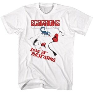 Scorpions Band 90S Love At First Sting Retro Tshirt